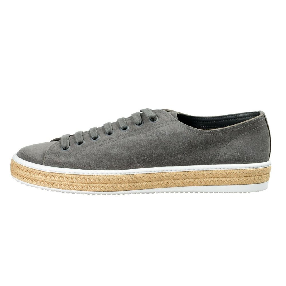 Prada Gray Suede Sneakers - Picture 2 of 8